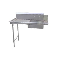 John Boos JDTS-20-72L 72" Soiled Dishtable w/ 20 x 20 x 8" Bowl & 16 ga Stainless L...