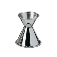 Update JI-2 Double Jigger - 3/4 &amp; 1 1/4 oz, Satin Stainless