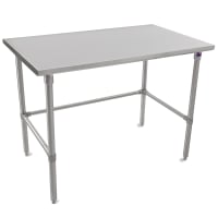 John Boos ST6-3684SBK-X 84" 16 ga Work Table w/ 300 Series Stainless Flat Top