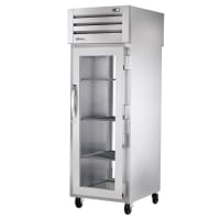 True STG1RPT-1G-1G-HC 27 1/2" One Section Pass Thru Refrigerator, (2) Right Hinge Glass Door...