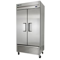 True T-35-HC 39 1/2" Two Section Reach In Refrigerator, (2) Left/Right Hinge Solid Doors, 115v