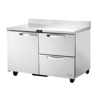 True TWT-48D-2-HC~SPEC3 48" Worktop Refrigerator w/ (2) Sections, (1) Door on Left & (2)...