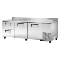 True TWT-93D-2-HC 93" Worktop Refrigerator w/ (3) Sections &amp; (2) Drawers, 115v