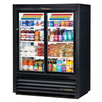 True GDM-33CPT-54-HC-LD 39 1/2" GDM Series Two Section Pass Thru Glass Door Merchandiser - (...