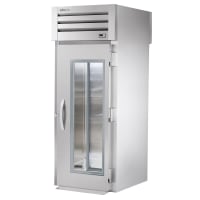 True STR1RRT-1G-1S-HC 35" One Section Roll Thru Refrigerator, (2) Right Hinge Glass Door, 11...
