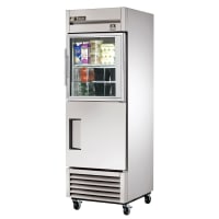 True TS-23-1-G-1-HC~FGD01 27" One Section Reach In Refrigerator, 1 Glass Door, 1 Solid Door,...