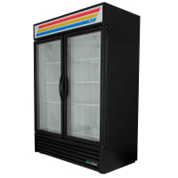 True GDM-49F-HC~TSL01 54 1/8" Two Section Display Freezer w/ Swing Doors - Bottom Mount Comp...