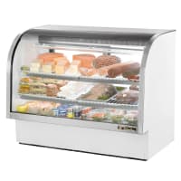 True TCGG-60-LD 60-1/4" Full Service Deli Case w/ Curved Glass - (3) Levels, 115v