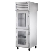 True STG1RPT-2HG-1G-HC 27 1/2" One Section Pass Thru Refrigerator, (3) Right Hinge Glass Doors, 115v