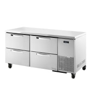 True TUC-67D-4-HC~SPEC3 67" W Undercounter Refrigerator w/ 4 Drawers, 115v