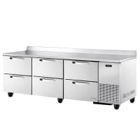True TWT-93D-6-HC~SPEC3 93" Worktop Refrigerator w/ (3) Sections & (6) Drawers, 115v