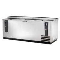 True TD-80-30-S-HC 80 1/2" Forced Air Bottle Cooler - Holds (720) 12 oz Bottles, Lid Locks, 115v