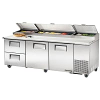 True TPP-93D-2 93" Pizza Prep Table w/ Refrigerated Base, 115v