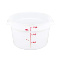Cambro RFS12148 12 qt Round Storage Container - Natural White
