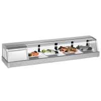 Turbo Air SAK-60R-N 60" Sushi Case w/ (4) Doors - Right Compressor, 115v