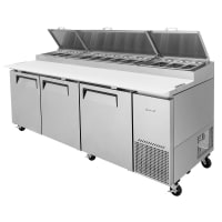 Turbo Air TPR-93SD-N 93" Super Deluxe Pizza Prep Table w/ Refrigerated Base, 115v