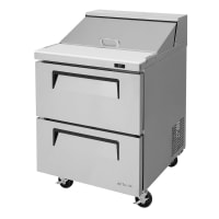 Turbo Air TST-28SD-D2-N 27" Super Deluxe Sandwich/Salad Prep Table w/ Refrigerated Base, 115...