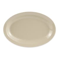 GET 10" x 6 3/4" Oval Supermel Platter - Melamine, Sandstone (OP-610-S)