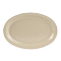 GET 11 3/4" x 8 1/4" Oval Supermel Platter - Melamine, Sandstone (OP-612-S)