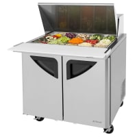 Turbo Air TST-36SD-15-N6 36" Super Deluxe Mega Top Sandwich/Salad Prep Table w/ Refrigerated...