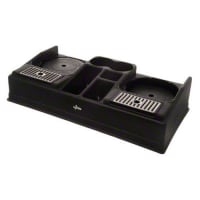 Update APSTN-2N Airpot Station w/ Drip Trays - Holds (2) Airpots, Black Plastic