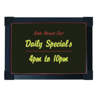 Update LEDMB-2028 Wall-Mount LED Write-On Board - 20" x 28", Acrylic