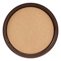 GET 14" Round Serving Tray, Plastic, Brown (RCT-14-BR)