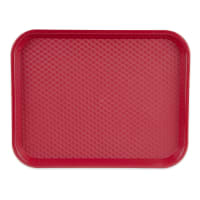 GET Plastic Fast Food Tray - 17 1/2"L x 14"W, Red (FT-18-R)