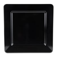 GET 12" Square Melamine Dinner Plate, Black (ML-12-BK)
