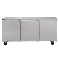 Delfield GUR72P-S 72" W Undercounter Refrigerator w/ (3) Sections &amp; (3) Doors, 115v