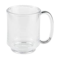 GET 8 oz Coffee Mug, Plastic, Clear (SN-104-CL)