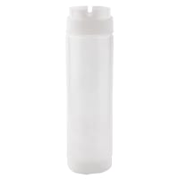 Tablecraft 24SV Dual-Way Squeeze Dispenser w/  ValveTop 63mm Opening, 24 oz