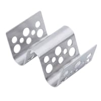 Tablecraft TRSP12 Taco Holder - Holds 1 to 2 Tacos, Solid Pattern, Stainless