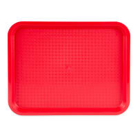 Update FFT-1014RD Plastic Fast Food Tray - 14"L x 10"W, Red