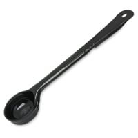 Carlisle 2 oz Solid Portion Control Spoon - Polycarbonate, Black (4360-503)