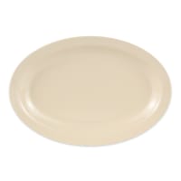GET 10" x 6 3/4" Oval Supermel Platter - Melamine, Tan (OP-610-T)