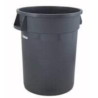 Winco PTC-44G 44 gal Large Trash Can, Gray