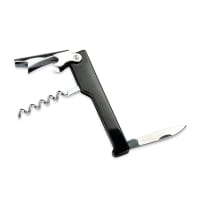 Update CKS-WTR Waiter's Corkscrew w/ Foil Cutter &amp; Bottle Cap Opener, Black