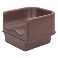 Cambro 100BC131 Single-Height Booster Seat - Polyethylene, Dark Brown