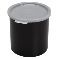 Cambro CP12110 1 1/5 qt Salad Crock with Lid - Polypropylene, Black