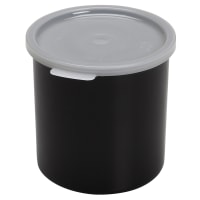 Cambro CP15110 1 1/2 qt Salad Crock with Lid - Polypropylene, Black