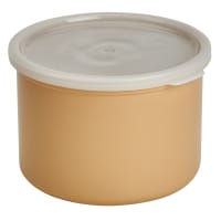 Cambro CP15133 1 1/2 qt Salad Crock with Lid - Polypropylene, Beige