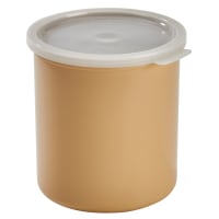 Cambro CP27133 2 7/10 qt Salad Crock with Lid - Polypropylene, Beige