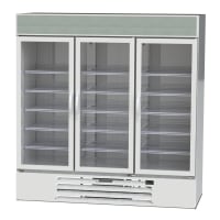 Beverage-Air MMR72HC-1-W 75" MarketMax™ Three Section Glass Door Merchandiser - (3) Left/Rig...