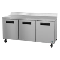 Hoshizaki CRMR72-W01 72" Worktop Refrigerator w/ (3) Sections, 115v
