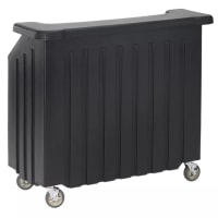 Cambro BAR540110 54" Cambar® Portable Bar w/ 80 lb Ice Bin & Speed Rail - Black