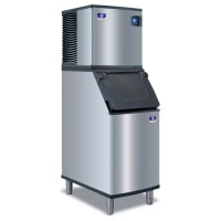 Manitowoc Ice IYP0420A/D420 436 lb Indigo NXT™ Half Cube Ice Machine w/ Bin - 383 lb Storage, Air...