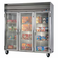Beverage-Air HFP3-5G 78" Three Section Reach-In Freezer, (3) Glass Doors, 115v