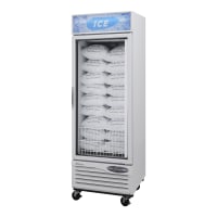 Turbo Air TGIM-23W-N 27" Indoor Ice Merchandiser w/ Bottom Mount Compressor - Glass Door, 11...