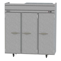 Beverage-Air HR3-1S 78" Three Section Reach In Refrigerator, (3) Left/Right Hinge Solid Doors, 115v